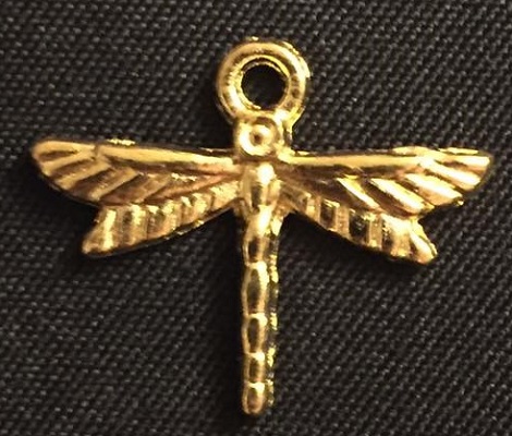 Gold Dragonfly Charm 2